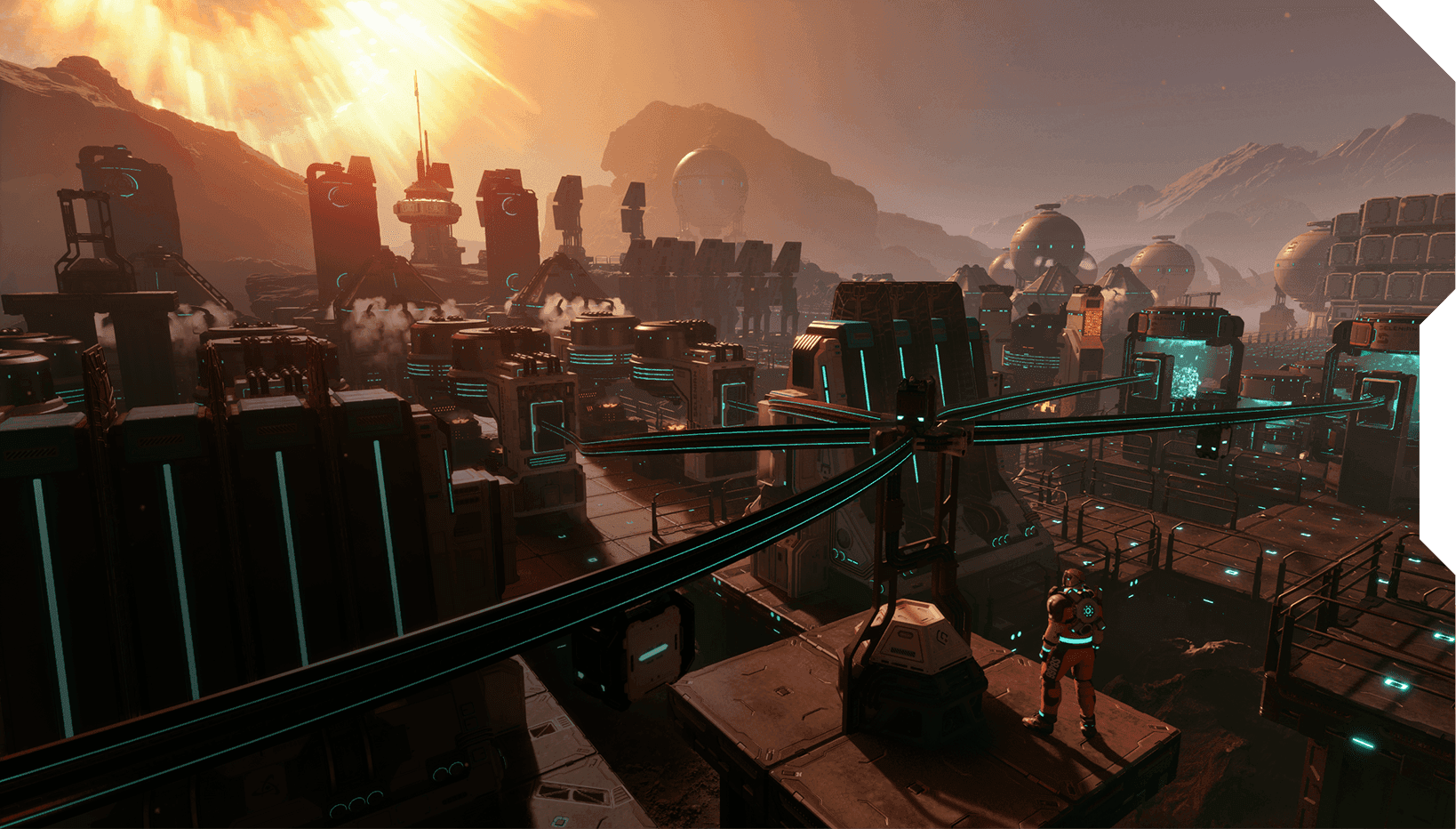 Star Rupture - Factory Base at Sunset